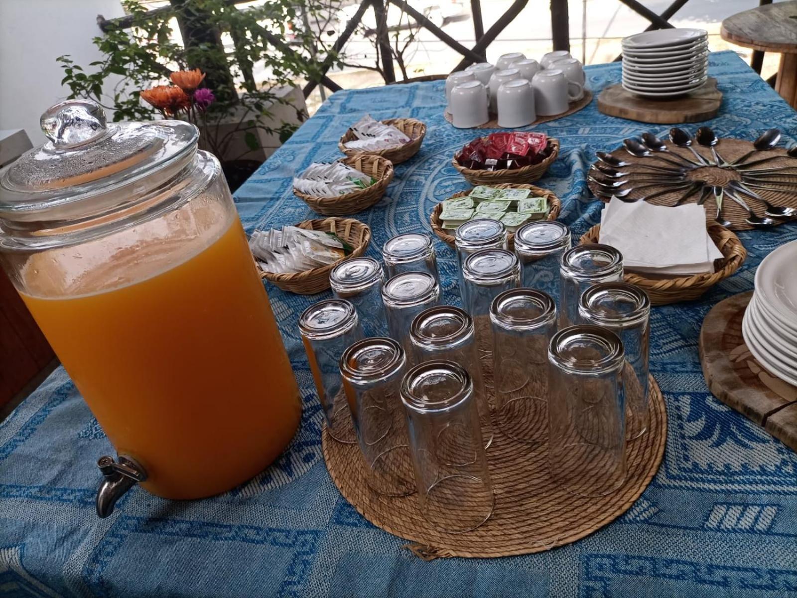 Mio Tulum Hotel Boutique Exteriér fotografie A typical breakfast in Morocco